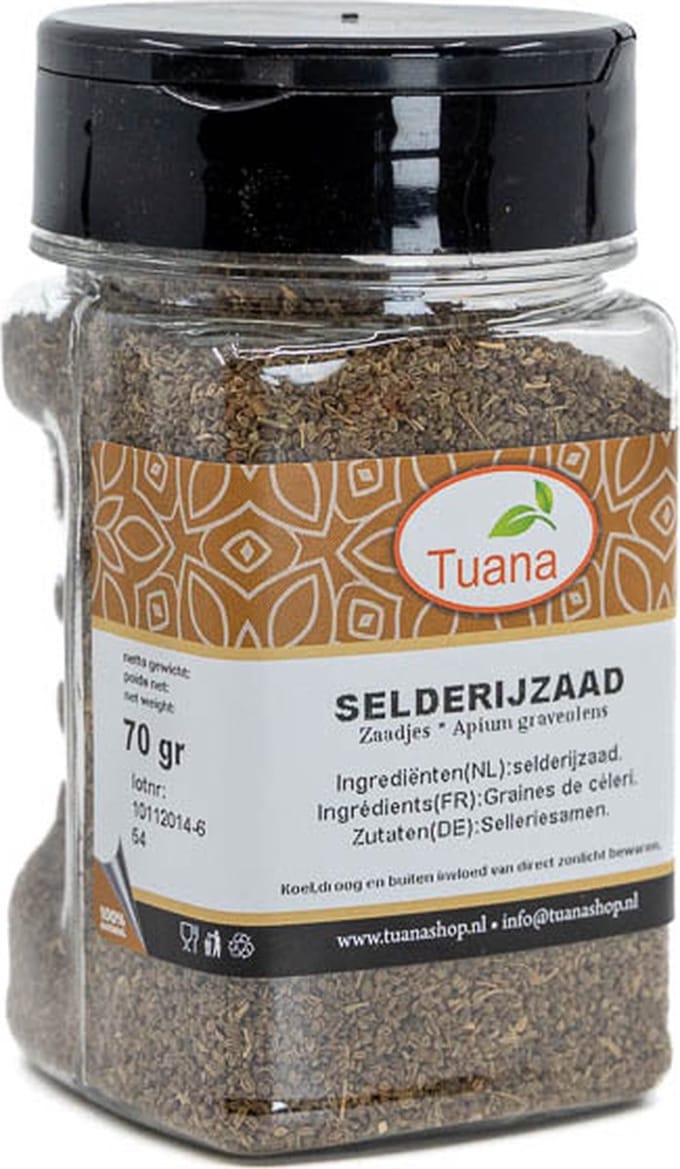 Tuana Kruiden - Selderij Zaden - Bakje 70 Gram - KP0239
