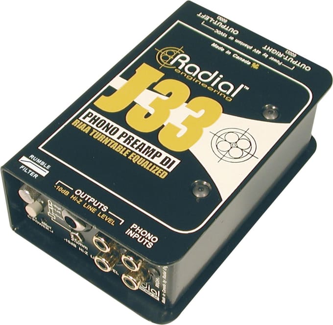 Radial J-33 Phono voorversterker - Studio preamps