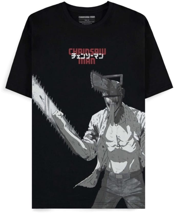 Chainsaw Man - Denji Heren Tshirt - M - Zwart