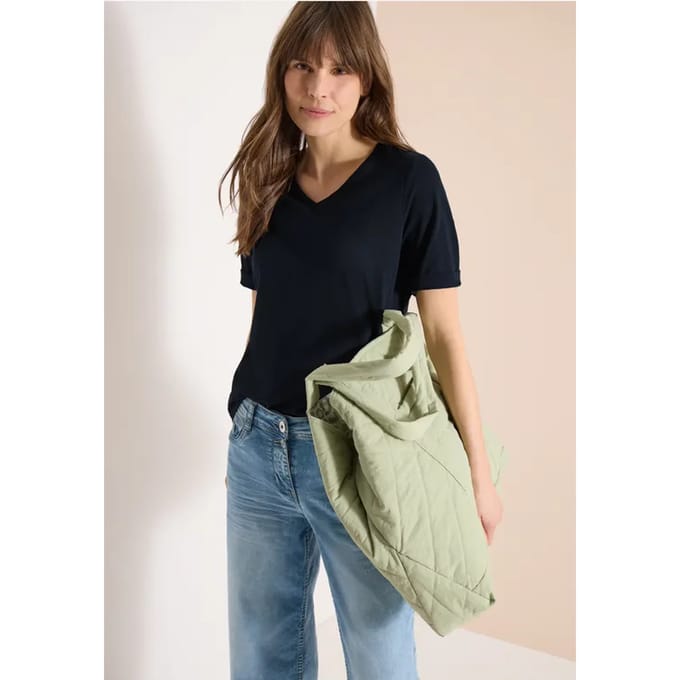 Basic Shirt met V-hals