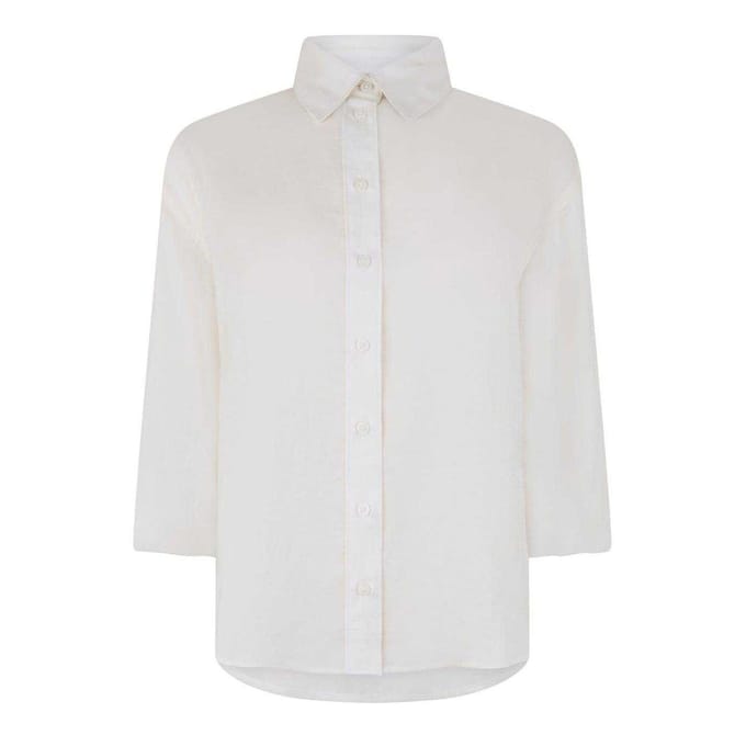 Jack Wills Dames/Dames Zachte Regelmatige Blouse Met Lange Mouwen (Crème)