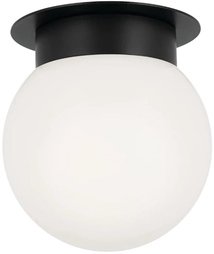 Kichler LED Plafondlamp Albers | 1X E27 Max 40W | Black