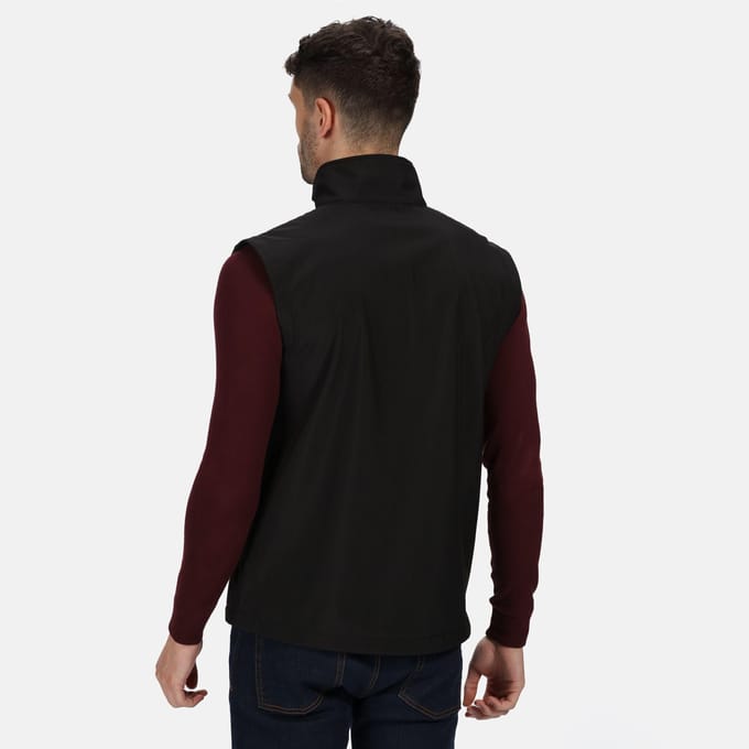 Regatta Heren Octagon 3 Layer Printable Softshell Bodywarmer (Zwart)