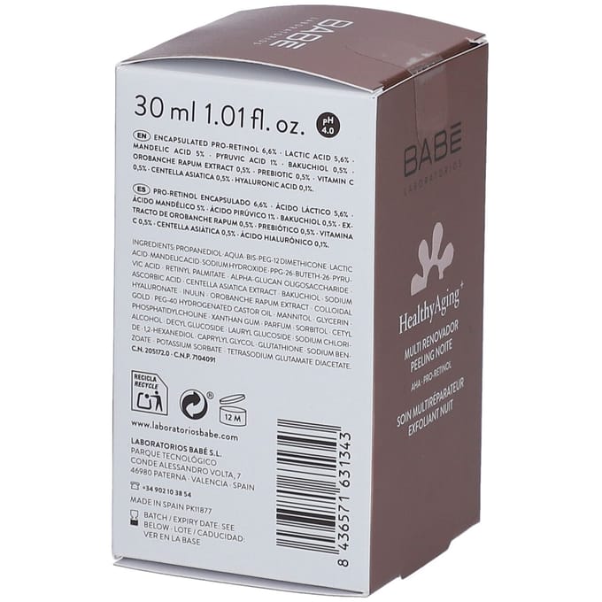 BABÉ HealthyAging+ Multi Renewal Night Peeling 30