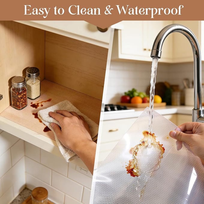 Antislipmat Keuken 30x600cm - Universele Lade- en Plankbekleding (Waterdicht & Op Maat)