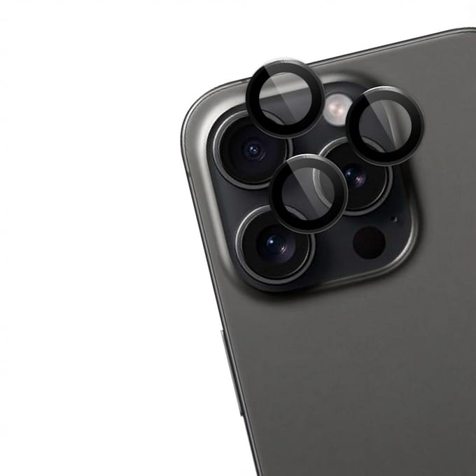 imoshion Camera Lens Protector - Geschikt voor iPhone 15 Pro Max/ iPhone 15 Pro - 2 Pack - Black Titanium