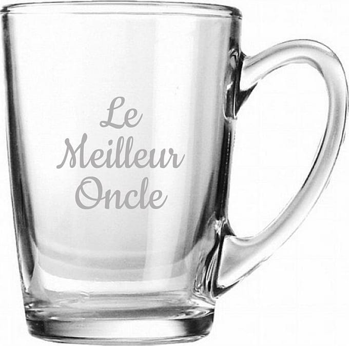 Theeglas gegraveerd - 32cl - Le Meilleur Oncle