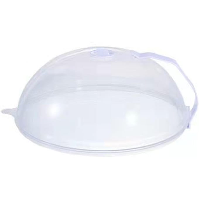 Magnetron Spatdeksel Hoge Temperatuurbestendig Plastic Spatscherm Deksel voor Keuken Mini white