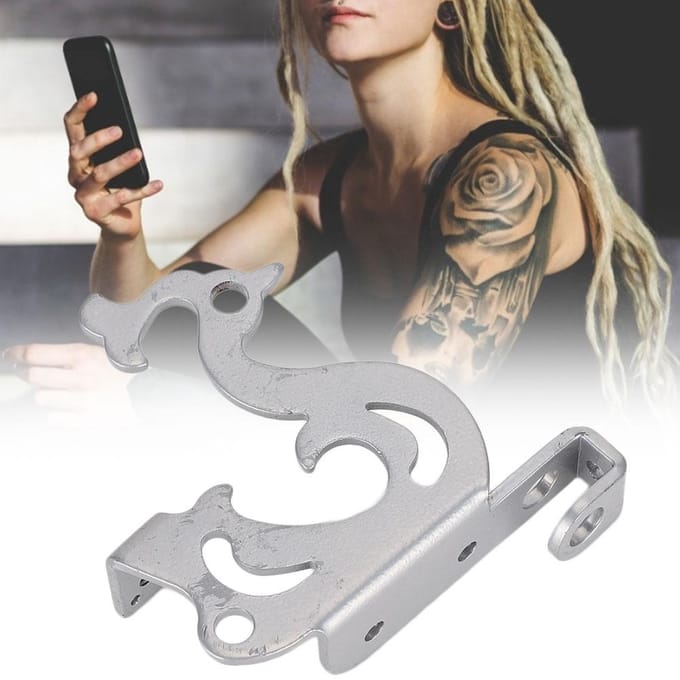 Professioneel Spoel Tattoo Machine Frame Tattoo Apparaat Onderdeel Tattoo Gereedschap Accessoire Zilver gray