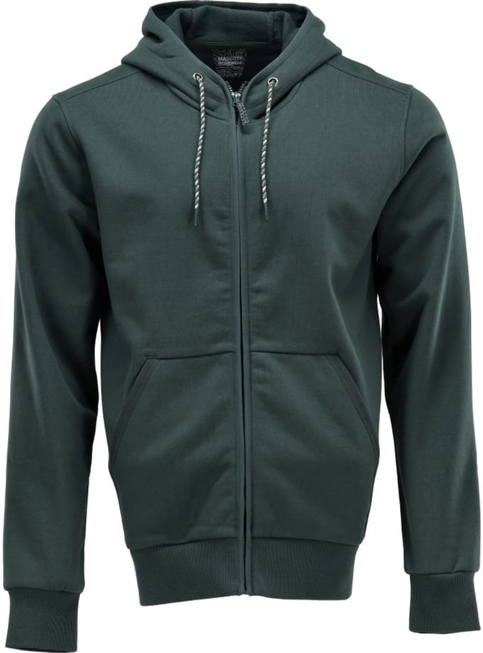 Mascot Customized Capuchontrui met rits 22486-378 - Bosgroen - 3XL