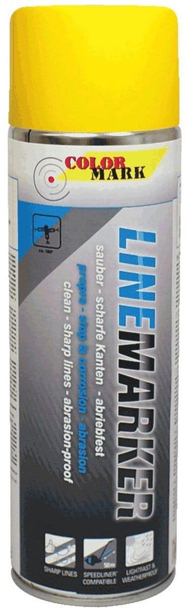 Colormark Linemarker markeerverf, verkeersgeel, 750 ml