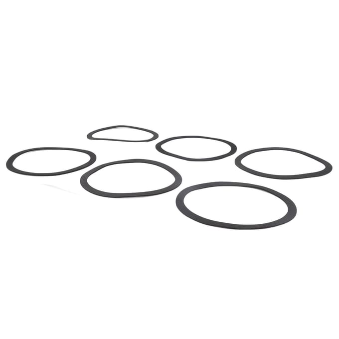 10 stuks EVA Luidspreker Afdichtingspakking Schokbestendig Antislip Geluidsdemping Anti Luchtlekkage Luidsprekerafdichting white