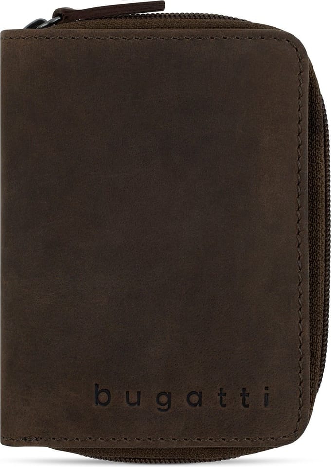 Bugatti Luca Portemonnee Leer 9 cm - Dames - Staand formaat - braun