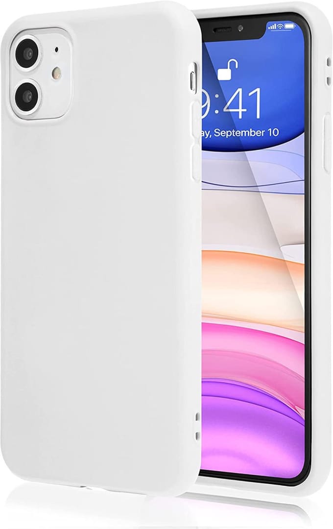 Dun TPU Back Cover Hoesje Geschikt voor Apple iPhone 11 Hoesje Wit