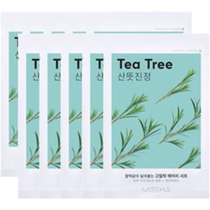 Missha Airy Fit - Kalmerend Sheet Masker Tea Tree - Tegen Onzuiverheden & Sebum - 19 g