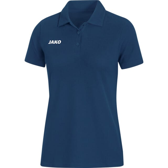 Jako Base Polo Dames - Antraciet / Marine | Maat: 40
