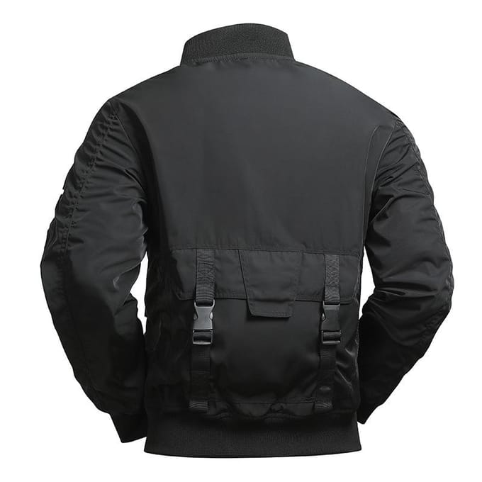 Bomberjack Heren Baseballuniform Multi-zak Werkjas Functionele Jas Drievoudig Bewezen Aanvalstop M black