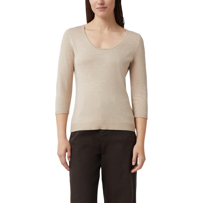 Comma  Pullover Beige Maat: 40 | Sweaters Outlet | Dames | Beige