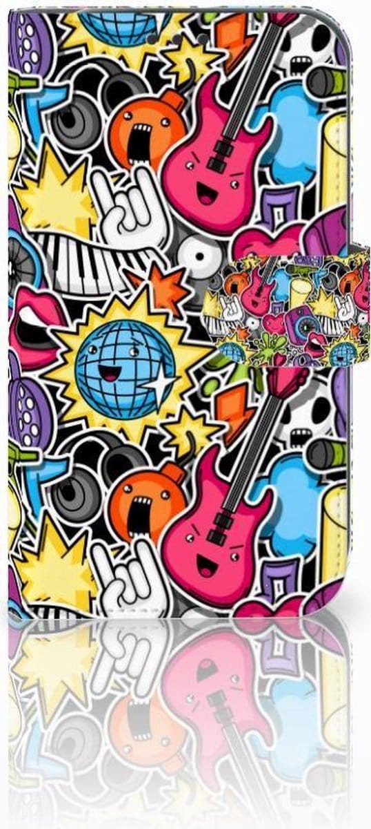 Samsung Galaxy Xcover 4 | Xcover 4s Wallet Case met Pasjes Punk Rock