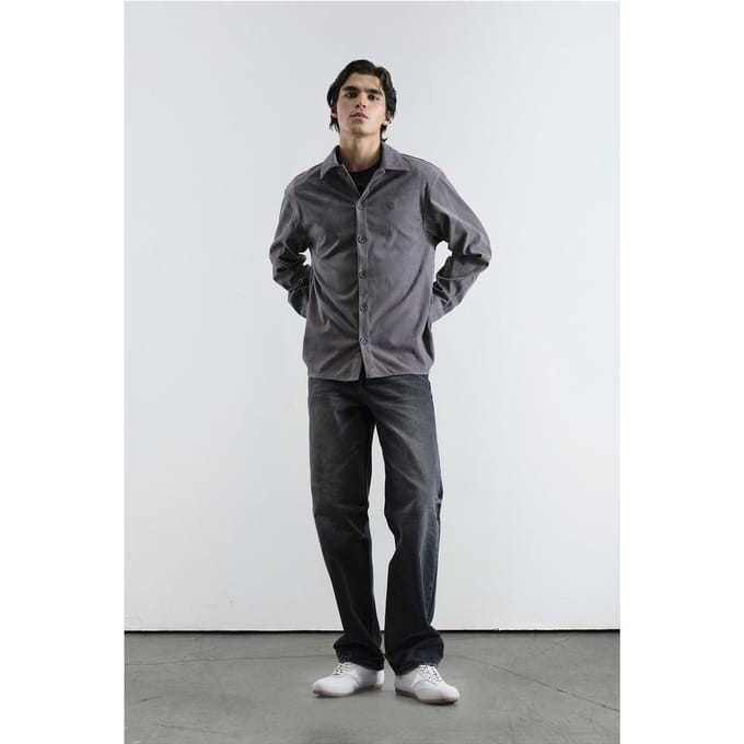 Geborduurd Regular Fit Lange Mouwen Shirt
