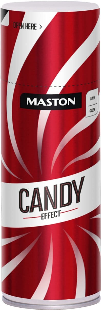 Maston Candy Effect spuitverf - apple red - rood - decoratieve spuitverf - 400 ml - spuitbus verf