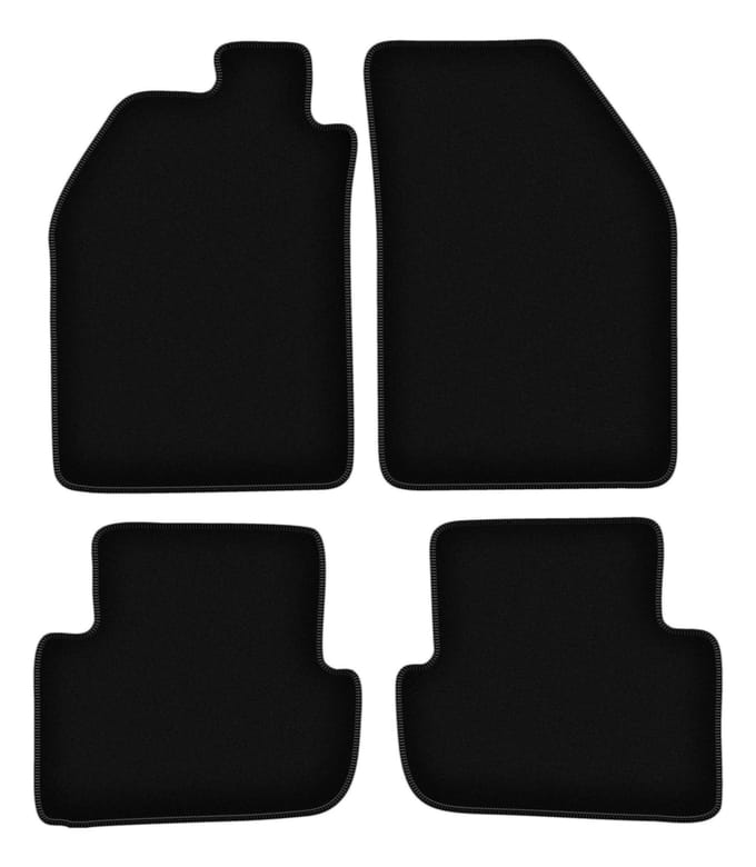 BASIC zwarte veloursmatten voor: Saab 9000 sedan (1984-1991)