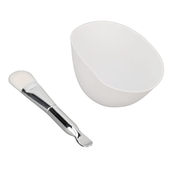 Gezichtsmasker Kom Set DIY Herbruikbaar Kneedbaar Opvouwbaar Grote Diameter Gezichtsmasker Mengkom white