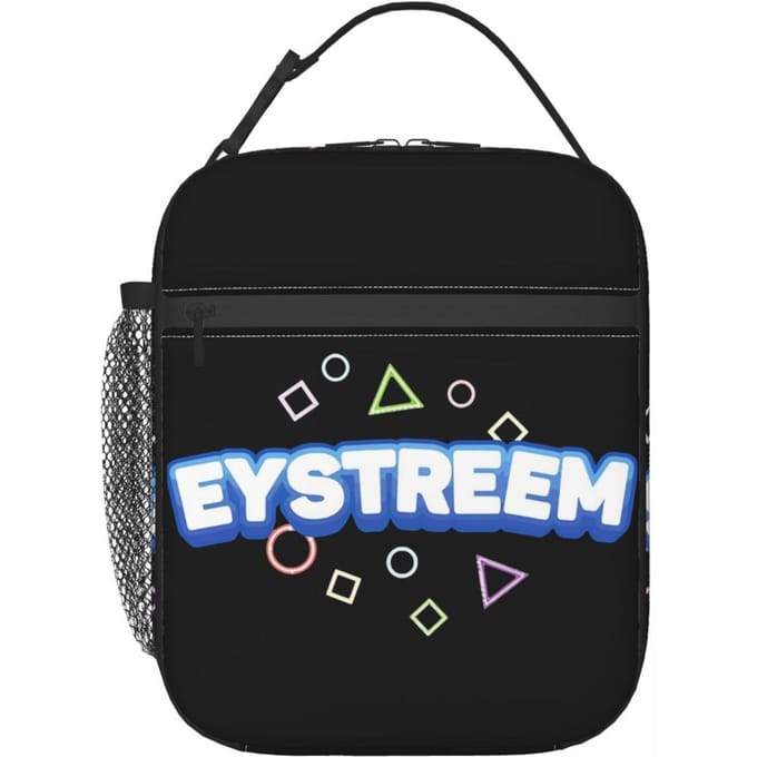 Sac à lunch isotherme Eystreem pour femmes et enfants, boîtes alimentaires portables, boîte à lunch thermique, sac fourre-tout One Size black