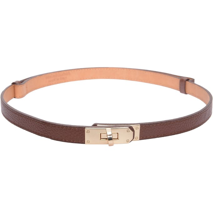 Isabella Rhea Bordeauxrood Rundleer Riem