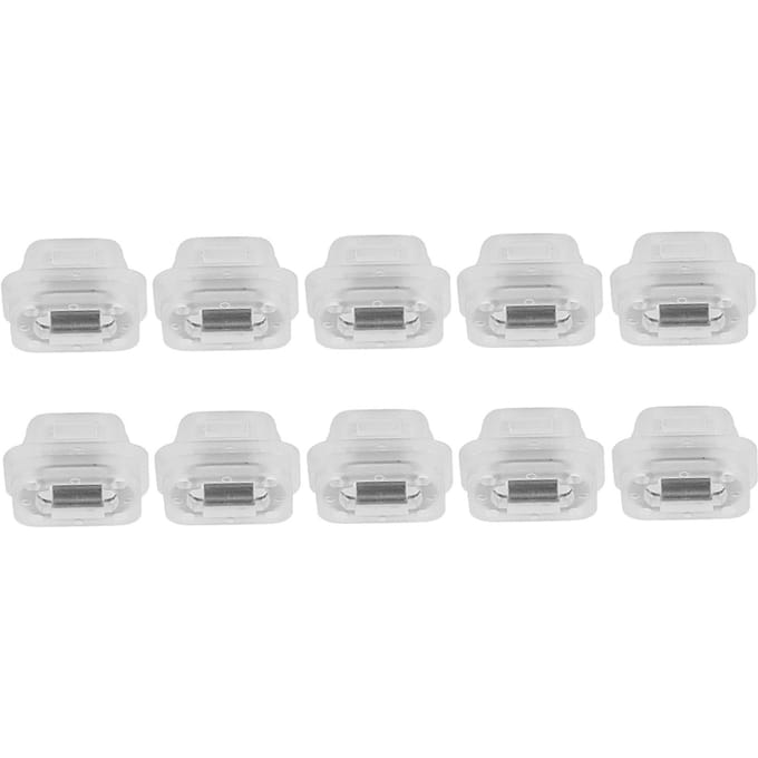 10 pièces Garniture de porte de voiture en plastique Bande d'insertion Œillets Clips Incrustation de carte pour E46 E90 E91 E92 E93 white