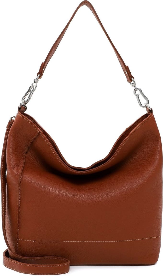 SURI FREY Schoudertas Misty Hobo Bag Cognac Terracotta