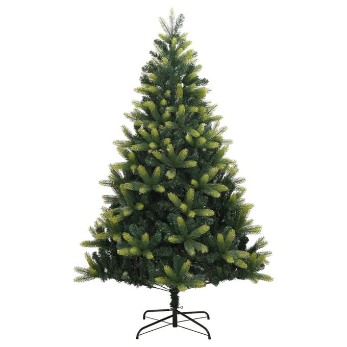 vidaXL - Kunstkerstboom - met - scharnieren - en - standaard - 120 - cm