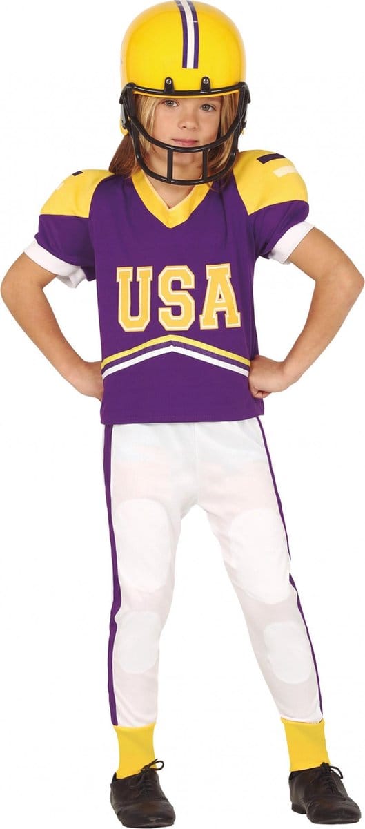 Fiestas Guirca Verkleedpak Usa Junior Polyester Paars Mt 7-9 Jaar