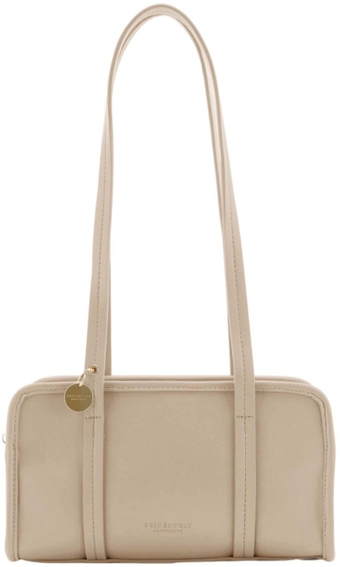 SEIDENFELT MANUFAKTUR schoudertas Nelma Bowling Bag Warm Beige