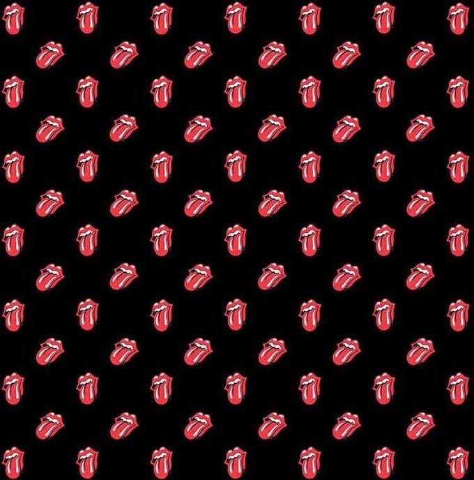 The Rolling Stones - Tongues Bandana - Zwart