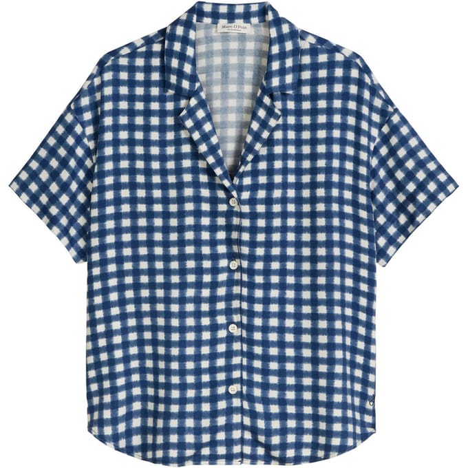Pyjamabovenstuk in relaxed fit van pure viscose