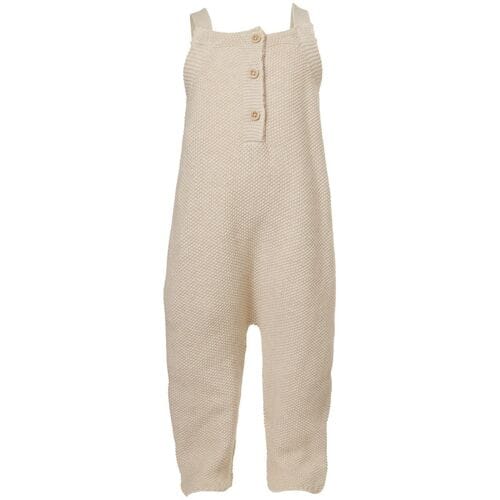 LUPILU Gebreide baby tuinbroek (Beige, 62-68)