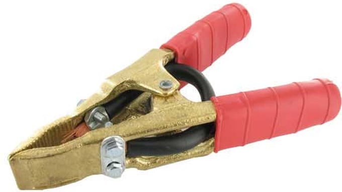 Acculaadtang 400 amp?re rood onge?soleerd