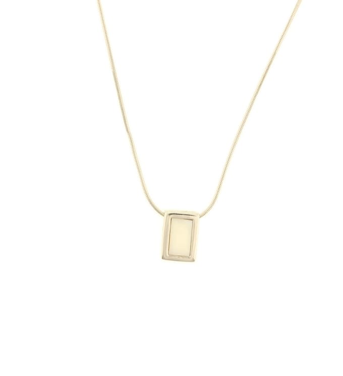 Behave Dames Ketting - Zilverkleur - Schelp - 40 cm