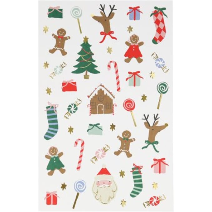 Meri meri kerst - tattoos jolly
