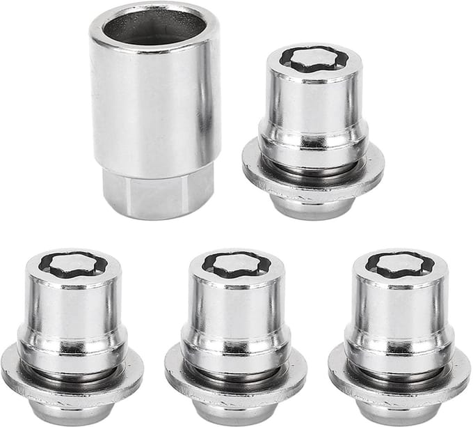 Dailygoods- Wielslotmoeren Antidiefstalset - 4 - Gelegeerd Staal