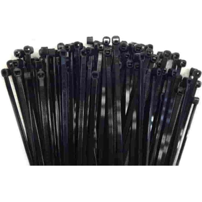 Kabelbinders 4.8 x 368 mm. zwart   zak 100 stuks