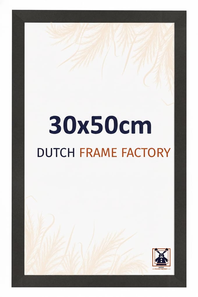 Fotolijst 30x50 cm - MDF - Zwart Mat - Benno