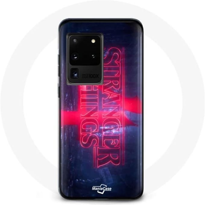 Coque pour Samsung Galaxy S20 Ultra Stranger Things Logo Transparent Saison 4 Bande annonce 2022