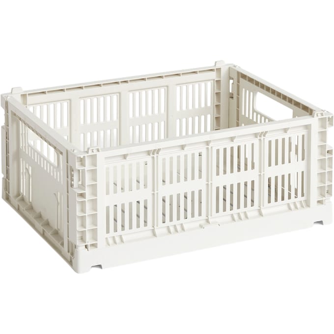 HAY Colour Crate Vouwkrat M recycled - off white