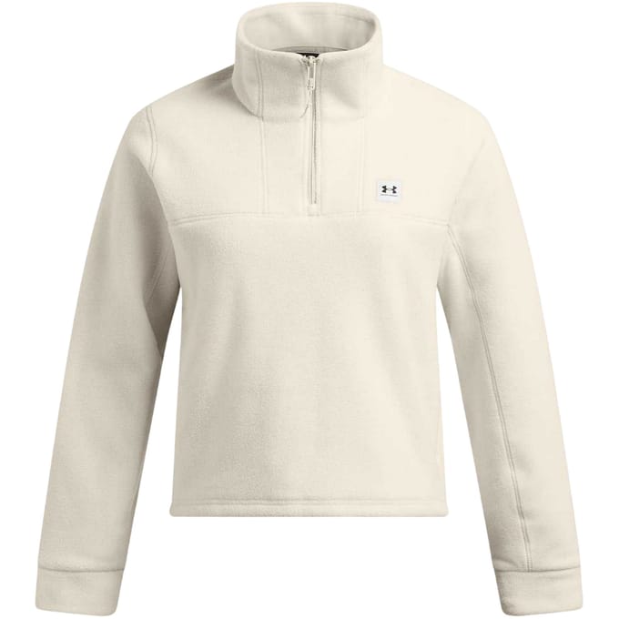 Under Armour Dames Expanse Zip Neck Langearm Sweatshirt (Wit)