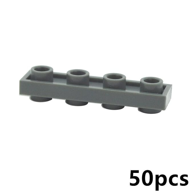 50PCS 1x1/1x2/2x2/1x4 Special Plates with Knobs Both Sides DIY Technical MOC Building Blocks Parts Creative Toys for Kids