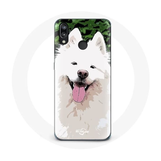 Coque pour Huawei P20 Lite - Samoyède - Blanc - Rigide - Protection - Mixte blanc