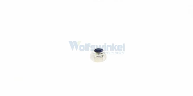 Zeskantmoer zelfborgend vz M3 DIN985