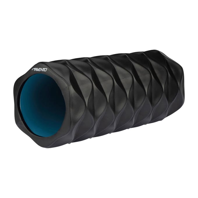 Avento Massage Roller - Foam - Wave - Zwart/Blauw